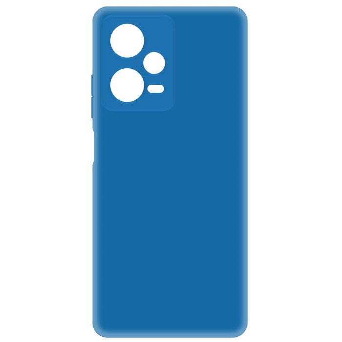 Чехол-накладка Krutoff Silicone Case для Xiaomi Redmi Note 12 Pro+ 5G синий - фото 864539