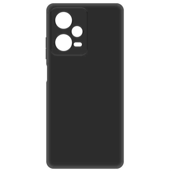 Чехол-накладка Krutoff Silicone Case для Xiaomi Redmi Note 12 Pro+ 5G черный - фото 864543