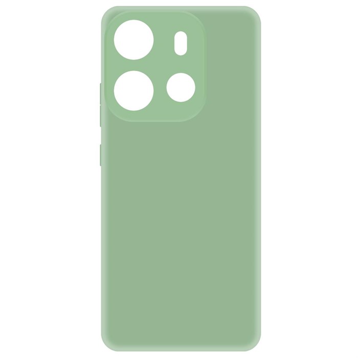 Чехол-накладка Krutoff Silicone Case для INFINIX Smart 7 зелёный - фото 864599