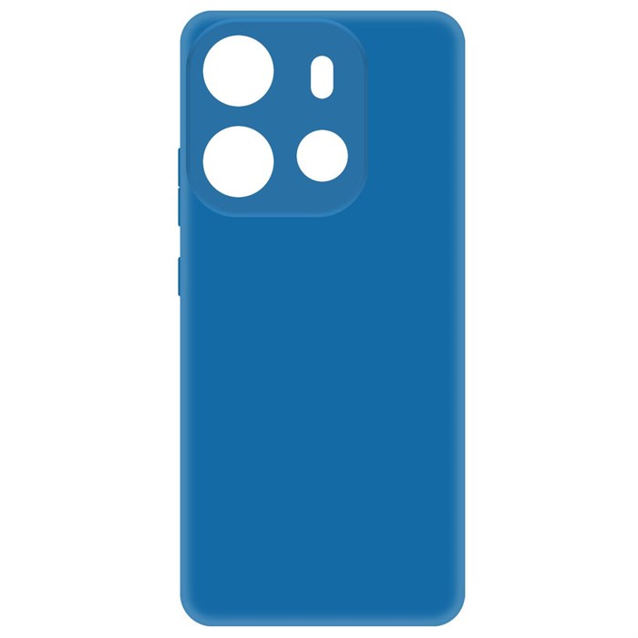 Чехол-накладка Krutoff Silicone Case для TECNO POP 7/7 Pro/Spark Go 2023 синий - фото 864619