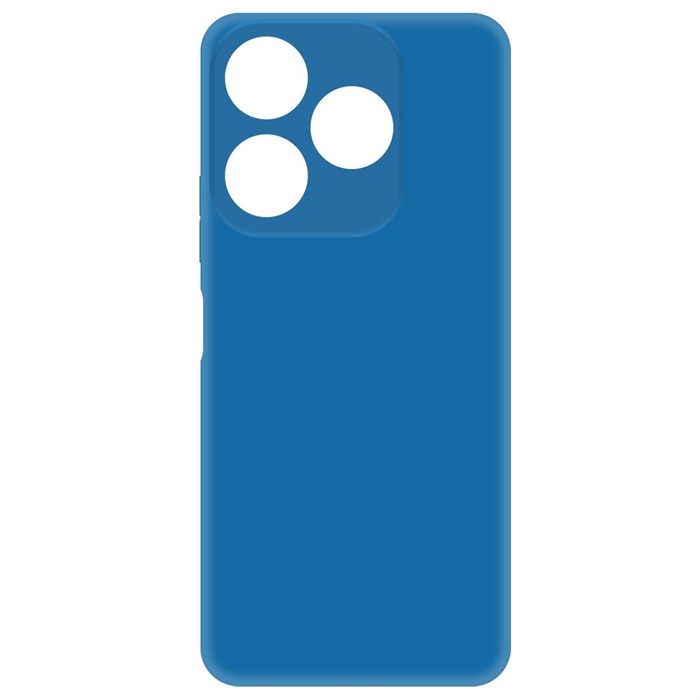 Чехол-накладка Krutoff Silicone Case для TECNO Spark 10/10C синий - фото 864935