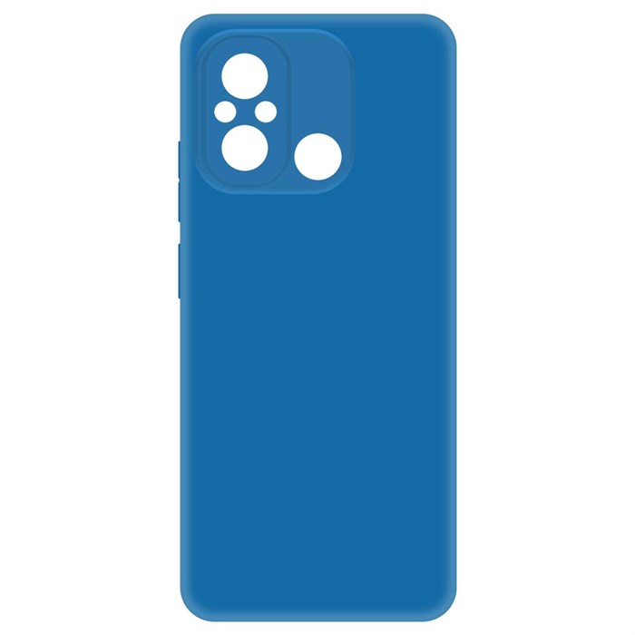 Чехол-накладка Krutoff Silicone Case для Xiaomi Redmi 12C синий - фото 864967