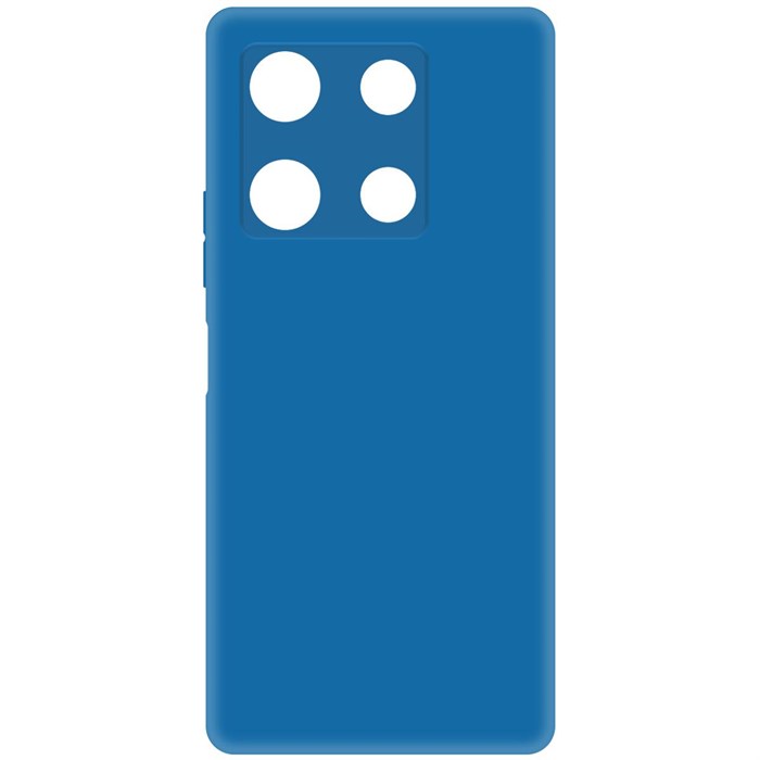Чехол-накладка Krutoff Silicone Case для INFINIX Note 30 Pro синий - фото 867453