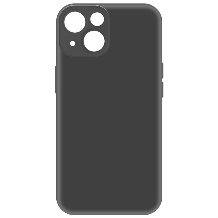 Чехол-накладка Krutoff Silicone Case для iPhone 14 черный - фото 883525