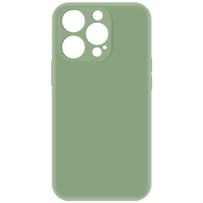 Чехол-накладка Krutoff Silicone Case для iPhone 14 Pro зелёный - фото 883552