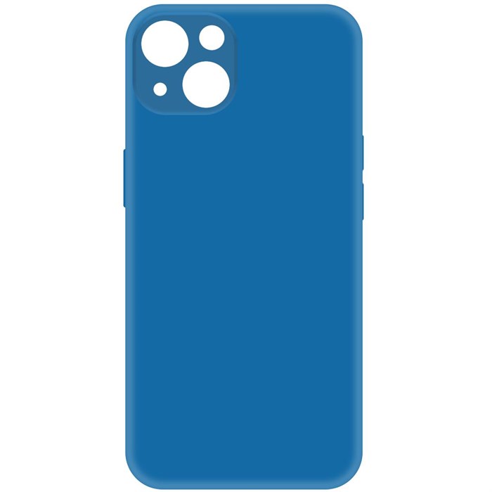 Чехол-накладка Krutoff Silicone Case для iPhone 13 синий - фото 897771