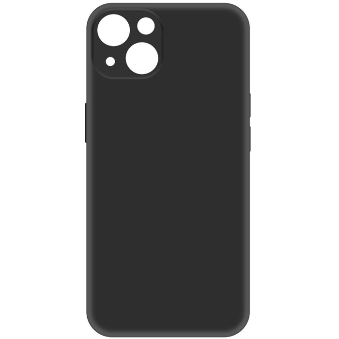 Чехол-накладка Krutoff Silicone Case для iPhone 13 черный - фото 897775