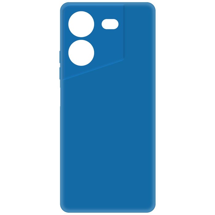 Чехол-накладка Krutoff Silicone Case для TECNO Pova 5 синий - фото 897795