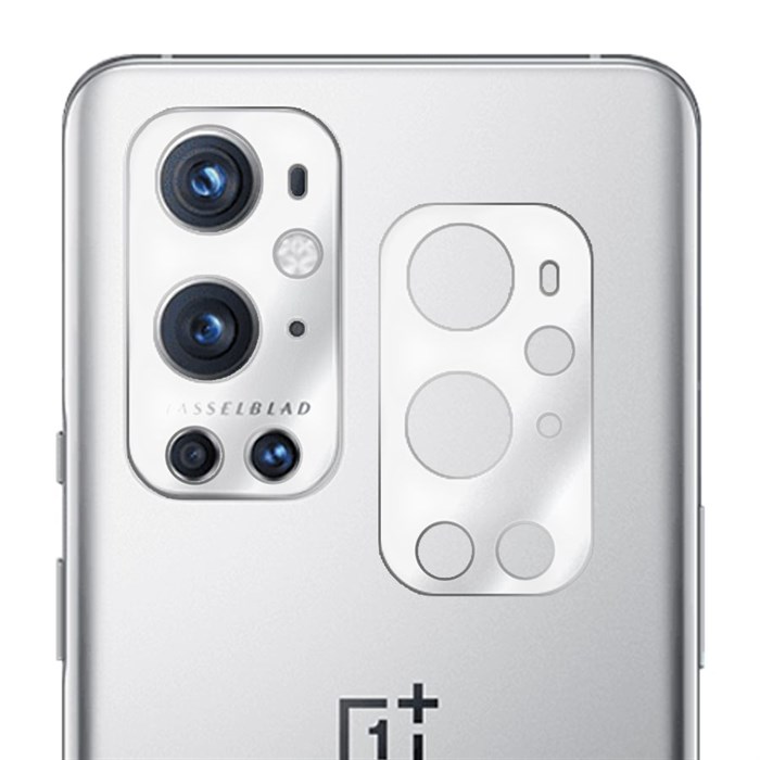 Стекло защитное гибридное Krutoff для камеры OnePlus 9 Pro (2 шт.) - фото 919848