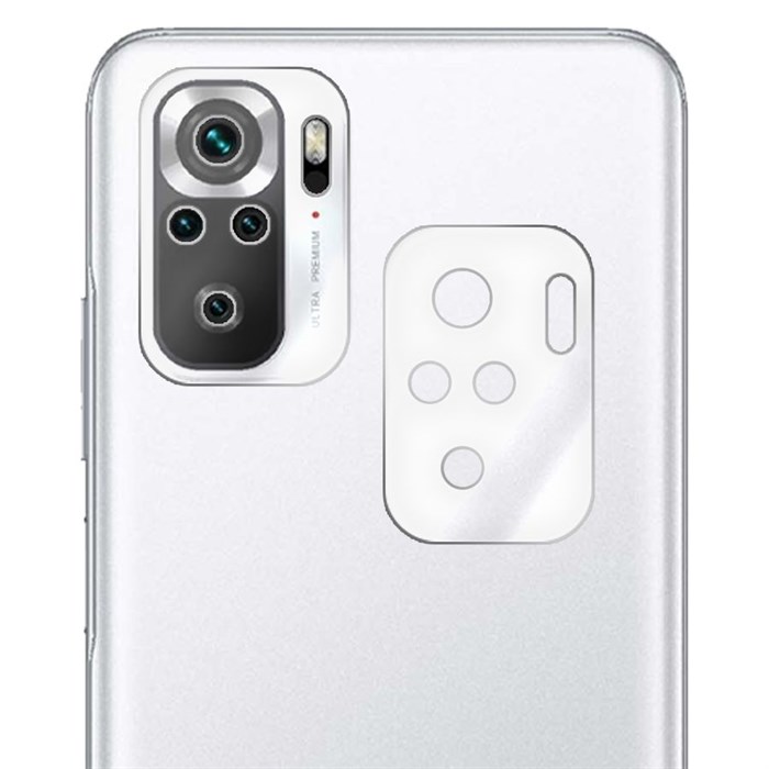 Стекло защитное гибридное Krutoff для камеры Xiaomi Redmi Note 10S (2 шт.) - фото 919851