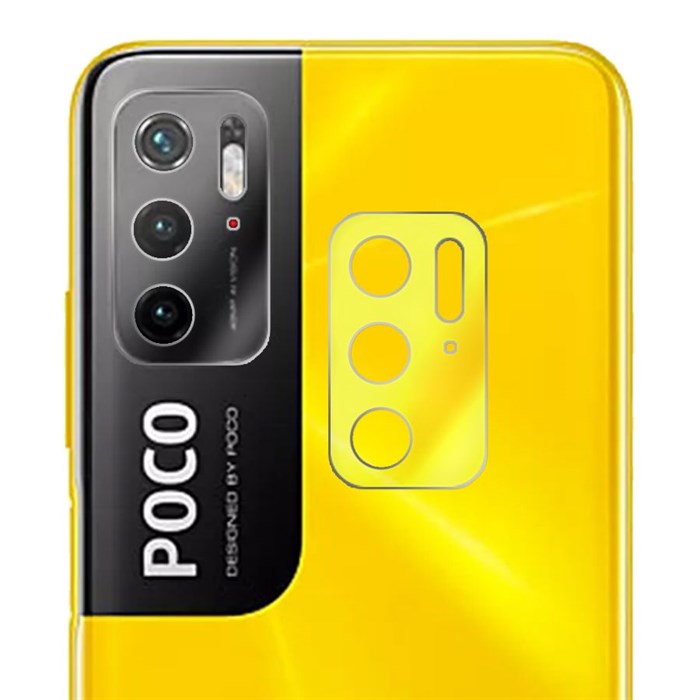 Стекло защитное гибридное Krutoff для камеры Xiaomi Poco M3 Pro (2 шт.) - фото 924985