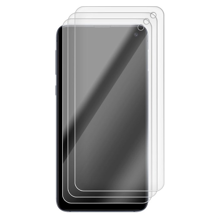 Комплект из 3-x защитных гибридных стекл Krutoff для Samsung Galaxy S10e - фото 925002