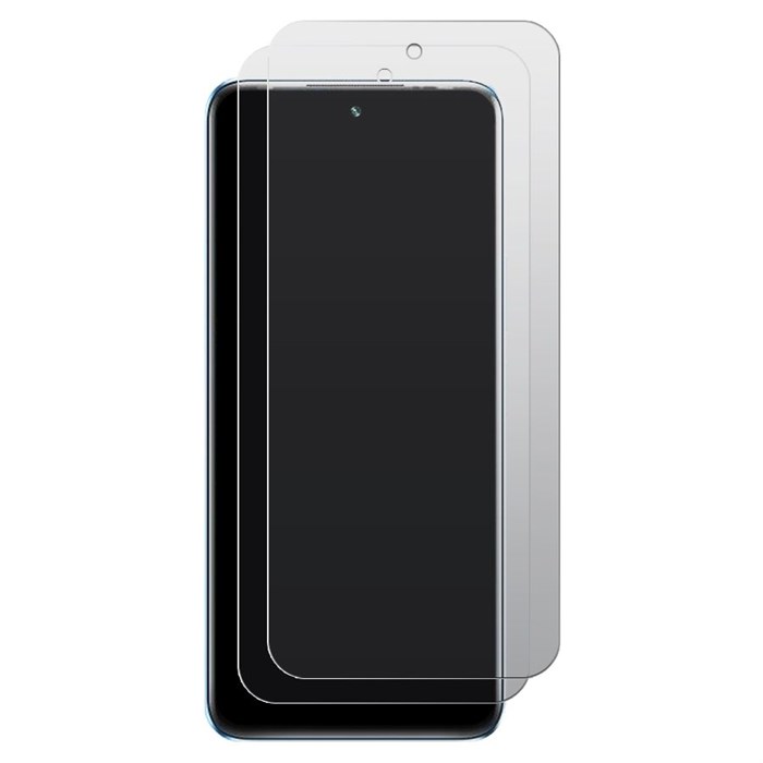Комплект из 2-х защитных гибридных стекол МАТОВЫХ Krutoff для INFINIX HOT 40 - фото 927528