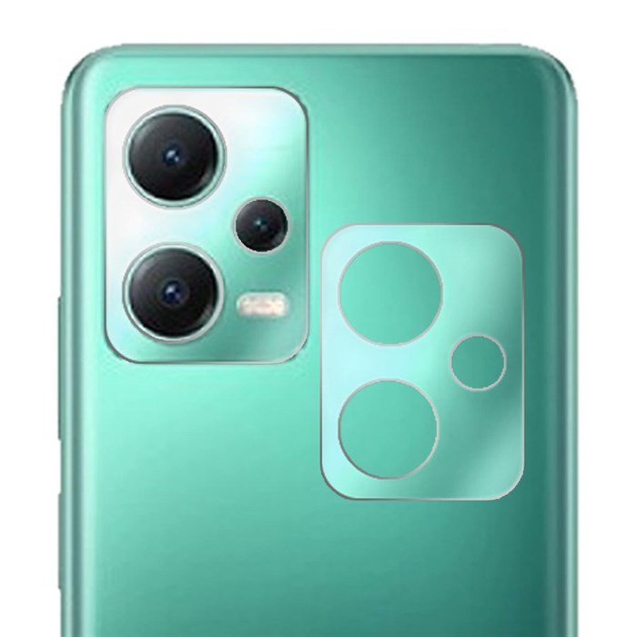 Стекло защитное гибридное Krutoff для камеры Xiaomi Redmi Note 12 5G (2шт.) - фото 942973