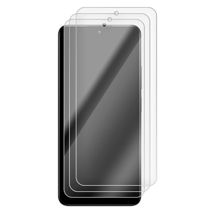 Комплект из 3-х защитных гибридных стекол Krutoff для Xiaomi Redmi Note 12 4G - фото 942987