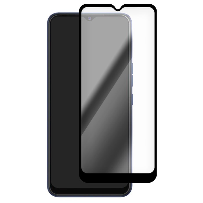 Стекло защитное Full Glue Premium Krutoff для Samsung Galaxy A04 Core черное - фото 943271