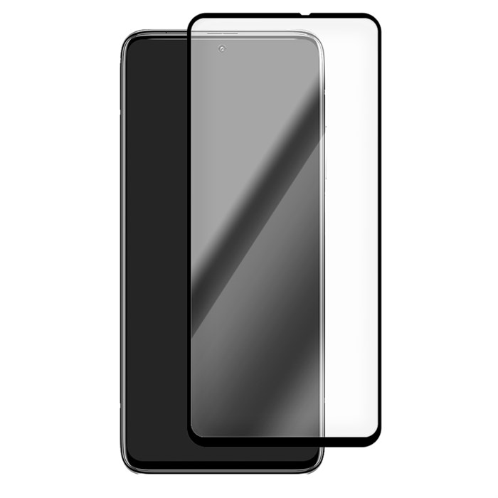 Стекло защитное Full Glue Premium Krutoff для Xiaomi Poco X5 черное - фото 943287