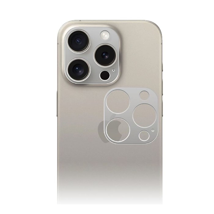Стекло защитное гибридное МАТОВОЕ Krutoff для камеры iPhone 15 Pro (2шт.) - фото 965536