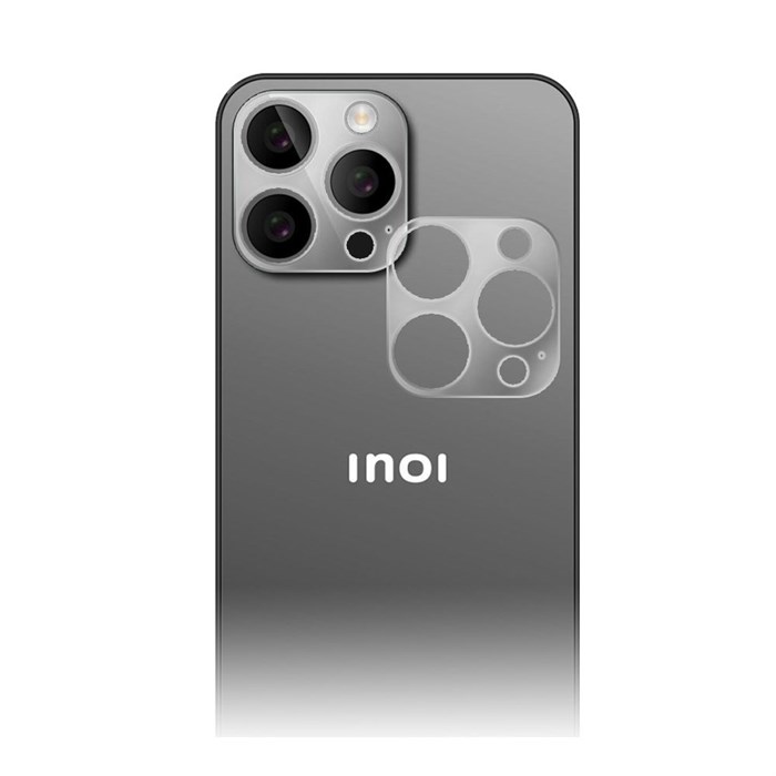 Стекло защитное гибридное Krutoff для камеры INOI Note 13s (2шт.) - фото 965769