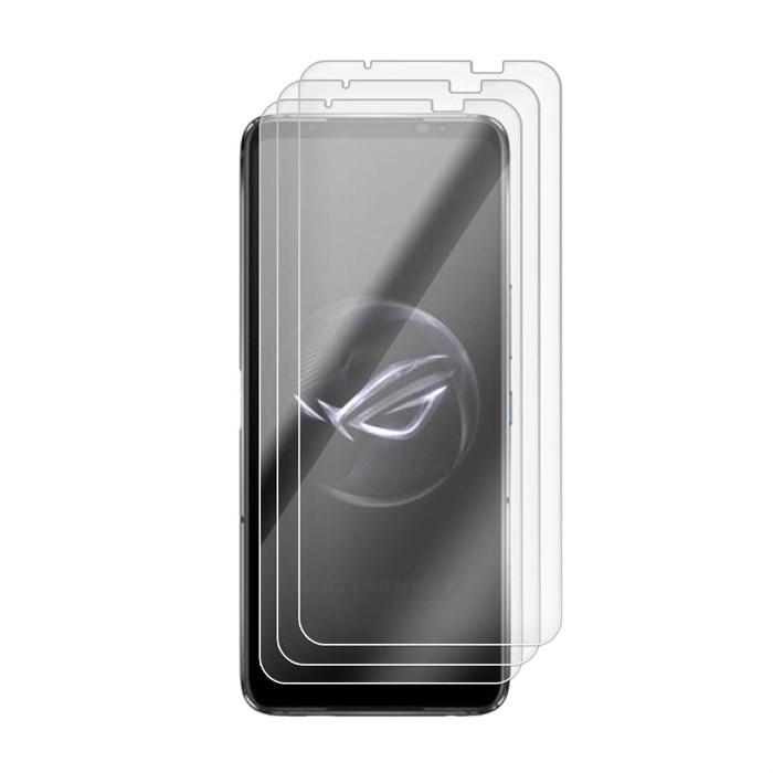 Комплект из 3-х защитных гибридных стекол Krutoff для Asus ROG Phone 7 - фото 966011