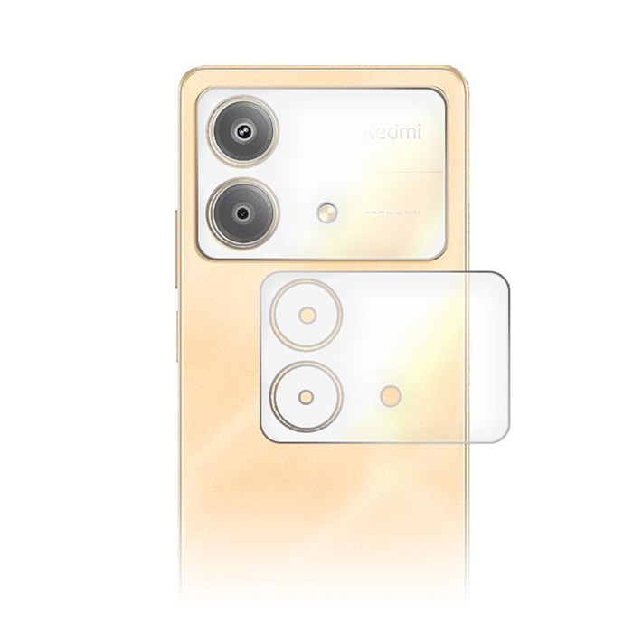 Стекло защитное гибридное Krutoff для камеры Xiaomi Redmi Note 13R Pro (2шт.) - фото 996394