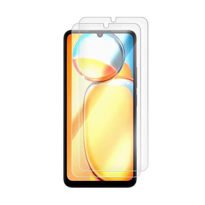 Комплект из 2-х защитных гибридных стекол Krutoff для Xiaomi Redmi 13C - фото 996426