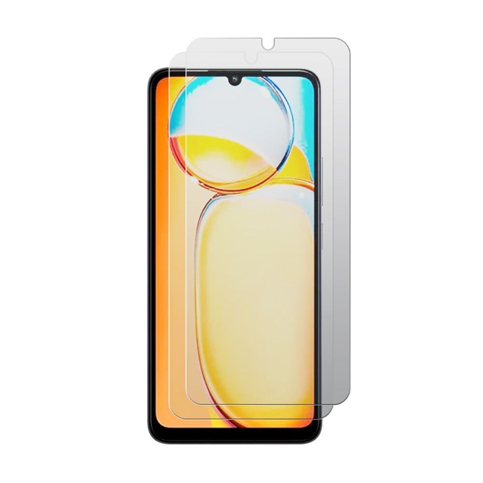 Комплект из 2-х защитных гибридных стекол МАТОВЫХ Krutoff для Xiaomi Redmi 13C - фото 996433