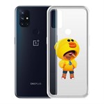 Чехол-накладка Clear Case Brawl Stars-Леон Салли для OnePlus Nord N10 5G Чехол-накладка Clear Case Brawl Stars-Леон Салли для OnePlus Nord N10 5G