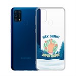 Чехол-накладка Krutoff Clear Case Люблю зиму для Samsung Galaxy M31 (M315) Чехол-накладка Krutoff Clear Case Люблю зиму для Samsung Galaxy M31 (M315)