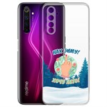 Чехол-накладка Krutoff Clear Case Люблю зиму для Realme 6 Чехол-накладка Krutoff Clear Case Люблю зиму для Realme 6