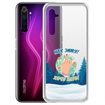 Чехол-накладка Krutoff Clear Case Люблю зиму для Realme 6 Pro Чехол-накладка Krutoff Clear Case Люблю зиму для Realme 6 Pro