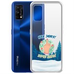 Чехол-накладка Krutoff Clear Case Люблю зиму для Realme 7 Pro Чехол-накладка Krutoff Clear Case Люблю зиму для Realme 7 Pro