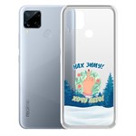 Чехол-накладка Krutoff Clear Case Люблю зиму для Realme C15 Чехол-накладка Krutoff Clear Case Люблю зиму для Realme C15