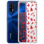 Чехол-накладка Krutoff Clear Case Новогодние мотивы для Realme 7 Pro Чехол-накладка Krutoff Clear Case Новогодние мотивы для Realme 7 Pro