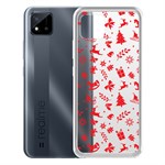 Чехол-накладка Krutoff Clear Case Новогодние мотивы для Realme C11 Чехол-накладка Krutoff Clear Case Новогодние мотивы для Realme C11