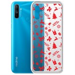 Чехол-накладка Krutoff Clear Case Новогодние мотивы для Realme C3 Чехол-накладка Krutoff Clear Case Новогодние мотивы для Realme C3