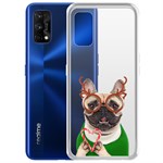 Чехол-накладка Krutoff Clear Case Новогодний француз для Realme 7 Pro Чехол-накладка Krutoff Clear Case Новогодний француз для Realme 7 Pro