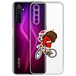 Чехол-накладка Krutoff Clear Case Санта-курьер для Realme 6 Чехол-накладка Krutoff Clear Case Санта-курьер для Realme 6