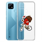 Чехол-накладка Krutoff Clear Case Санта-курьер для Realme C21 Чехол-накладка Krutoff Clear Case Санта-курьер для Realme C21