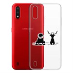 Чехол-накладка Krutoff Clear Case Мечтатели для Samsung Galaxy A01/M01 (A015/M015) Чехол-накладка Krutoff Clear Case Мечтатели для Samsung Galaxy A01/M01 (A015/M015)