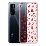 Чехол-накладка Krutoff Clear Case Новогодние мотивы для Vivo V20 SE Чехол-накладка Krutoff Clear Case Новогодние мотивы для Vivo V20 SE