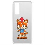 Чехол-накладка Krutoff Clear Case Тигр оптимист для Vivo V20 SE Чехол-накладка Krutoff Clear Case Тигр оптимист для Vivo V20 SE