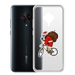 Чехол-накладка Krutoff Clear Case Санта-курьер для Vivo V17/S1 Pro/Y9S Чехол-накладка Krutoff Clear Case Санта-курьер для Vivo V17/S1 Pro/Y9S