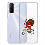 Чехол-накладка Krutoff Clear Case Санта-курьер для Vivo Y20 Чехол-накладка Krutoff Clear Case Санта-курьер для Vivo Y20