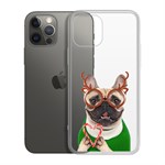 Чехол-накладка Krutoff Clear Case Новогодний француз для iPhone 12/12 Pro Чехол-накладка Krutoff Clear Case Новогодний француз для iPhone 12/12 Pro