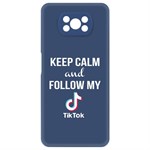 Чехол-накладка Krutoff Silicone Case Instagram для Xiaomi Poco X3/X3 Pro (синий) Чехол-накладка Krutoff Silicone Case Instagram для Xiaomi Poco X3/X3 Pro (синий)