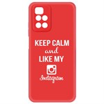 Чехол-накладка Krutoff Silicone Case Instagram для Xiaomi Redmi 10 (красный) Чехол-накладка Krutoff Silicone Case Instagram для Xiaomi Redmi 10 (красный)