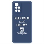 Чехол-накладка Krutoff Silicone Case Instagram для Xiaomi Redmi 10 (синий) Чехол-накладка Krutoff Silicone Case Instagram для Xiaomi Redmi 10 (синий)