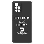 Чехол-накладка Krutoff Silicone Case Instagram для Xiaomi Redmi 10 (черный) Чехол-накладка Krutoff Silicone Case Instagram для Xiaomi Redmi 10 (черный)
