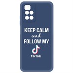 Чехол-накладка Krutoff Silicone Case TikToK для Xiaomi Redmi 10 (синий) Чехол-накладка Krutoff Silicone Case TikToK для Xiaomi Redmi 10 (синий)